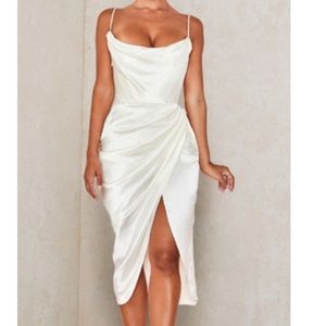 Ivory Satin Dress
